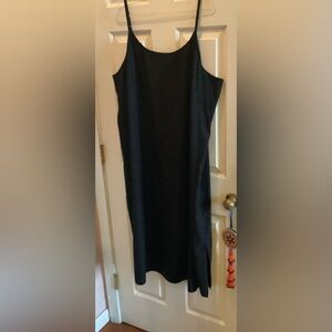Eileen Fisher Woman Black Cotton Slip Dress, Size 3X, NWOT.